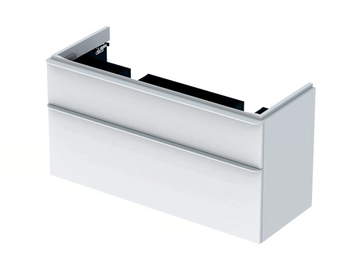 SMYLE SQUARE - Double wall-mounted vanity unit with drawers by Geberit