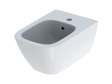 SMYLE SQUARE - Wall-hung Vitreous China bidet by Geberit