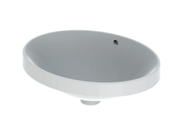 VARIFORM - Oval Vitreous China washbasin by Geberit
