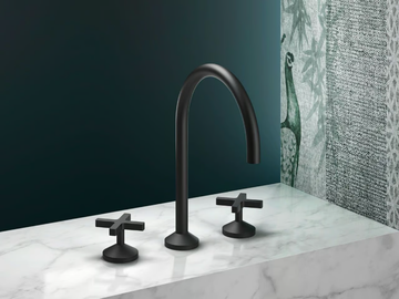 HUGÒ - 3 hole countertop washbasin tap by GEDA