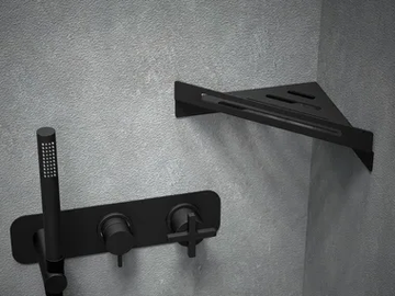 KOÈ - Steel bathroom wall shelf by GEDA