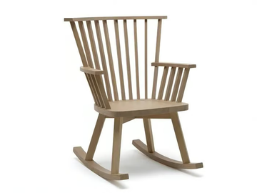 GRAY 29 - Rocking wooden chair with armrests by Gervasoni