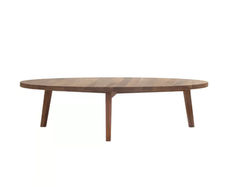 GRAY 46 - Low round wooden coffee table by Gervasoni