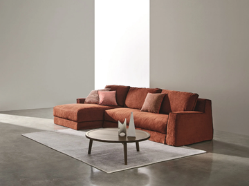 LOLL COMP. 01 - Sofa with removable cover with chaise longue by Gervasoni