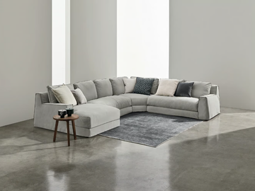 LOLL COMP. 09 - Corner fabric sofa with chaise longue by Gervasoni