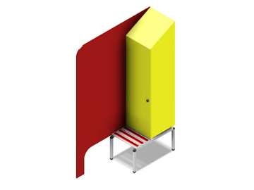 Locker with divider - Laminate Locker by GES Group