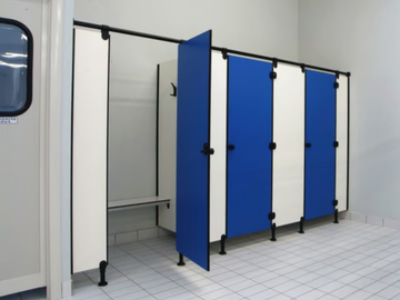 MODULAR WALL AG/S - HPL toilet partition by GES Group