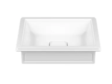 ELEGANZA - Countertop rectangular Cristalplant® handrinse basin by Gessi
