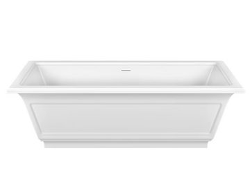 ELEGANZA - Freestanding rectangular Cristalplant® bathtub by Gessi