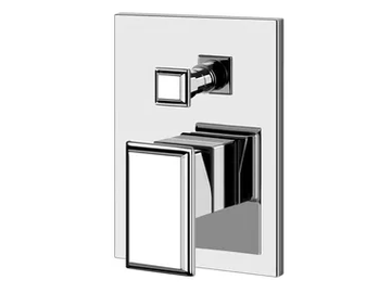 ELEGANZA SHOWER - 2 hole metal shower mixer with plate by Gessi