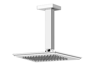 ELEGANZA SHOWER - Ceiling mounted rectangular metal overhead shower with arm by Gessi