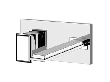 ELEGANZA - Wall-mounted metal washbasin mixer without waste by Gessi