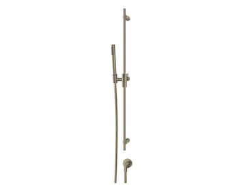 HABITO UNITO - Chromed brass shower wallbar with hand shower by Gessi