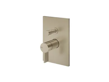 INVERSO DIAMANTATO - Chromed brass shower mixer with diverter by Gessi