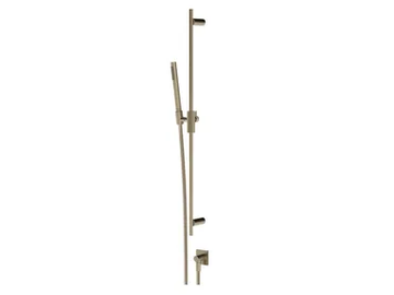 INVERSO DIAMANTATO - Chromed brass shower wallbar with hose by Gessi