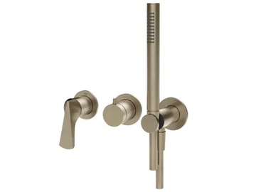 VENTAGLIO - Chromed brass shower mixer with hand shower by Gessi