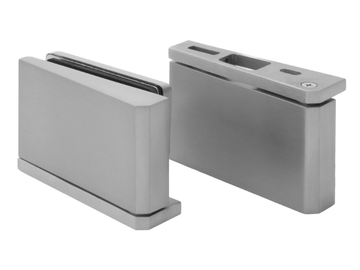 GH410 - Anodized aluminium glass door hinge by GH ITALY
