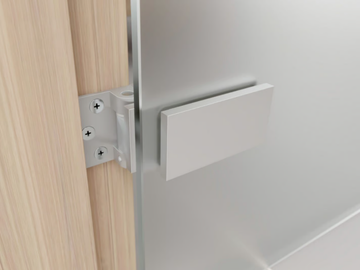 GH460A - Anodized aluminium glass door hinge by GH ITALY