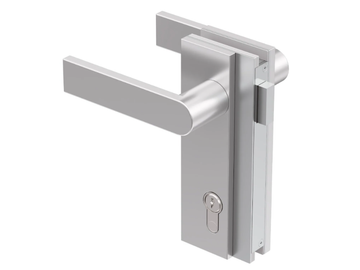 SERIE GLV01 - Magnetic Anodized aluminium glass door lock by GH ITALY