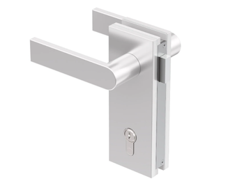 SERIE GLV03 - Magnetic Anodized aluminium glass door lock by GH ITALY