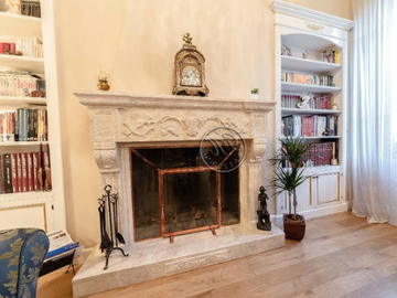 Fireplace 3 - Wall-mounted natural stone fireplace by GH LAZZERINI