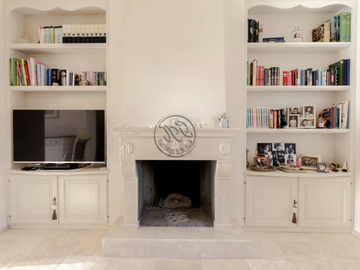 Fireplace 8 - Wall-mounted natural stone fireplace by GH LAZZERINI