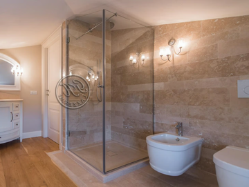 Stone shower 5 - Natural stone wall tiles by GH LAZZERINI