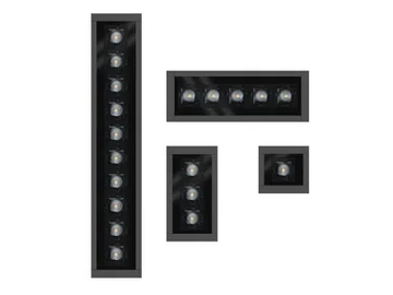 EDGE R - Recessed LED rectangular aluminium spotlight by Ghidini Lighting