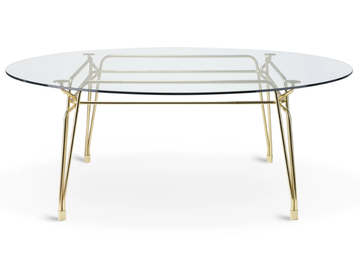 BOTANY - Round glass dining table by GHIDINI1961