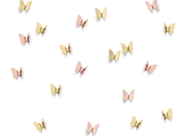 BUTTERFLY - Wall-mounted brass coat rack by GHIDINI1961