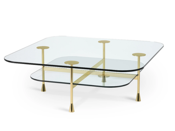 DA VINCI - Square crystal coffee table by GHIDINI1961