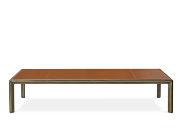 FRAME - Rectangular tanned leather coffee table by GHIDINI1961