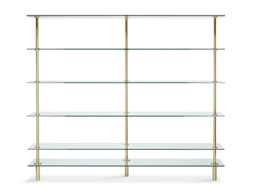 LEGS - Sectional crystal shelving unit by GHIDINI1961