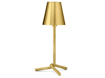 MIO - Satin brass table lamp by GHIDINI1961