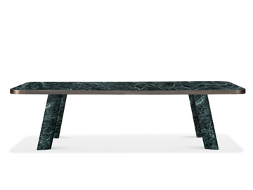 NATIVE - Rectangular Verde Alpi marble table by GHIDINI1961