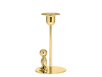 OMINI - THE WALKMAN - Brass candle holder by GHIDINI1961