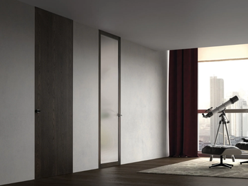 LITE ZERO - Hinged glass door by Ghizzi & Benatti