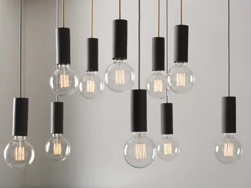MY CILINDRO ANTRACITE - Pendant lamp by GI Gambarelli