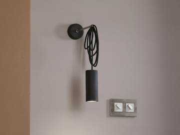 MY STICK'N'WIRE CILINDRO GU10 - Wall lamp by GI Gambarelli