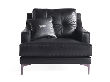 CLARK_2.0 - Leather armchair by Gianfranco Ferré Home