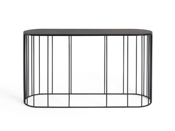 DOPPLER - Oval wooden console table by Gianfranco Ferré Home