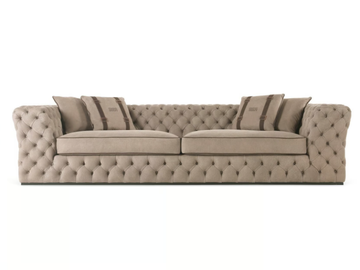 KING'S CROSS - 3 seater tufted leather sofa by Gianfranco Ferré Home