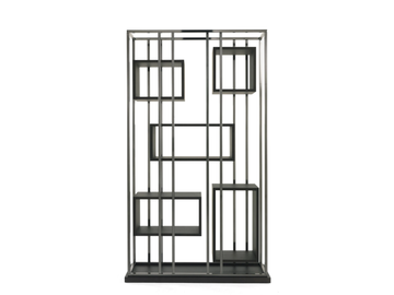 MACKINTOSH - Open double-sided brass bookcase by Gianfranco Ferré Home