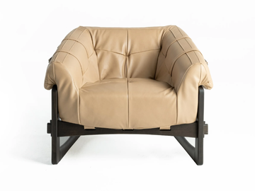 MADISON - Leather armchair by Gianfranco Ferré Home