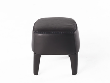 MINI - Square leather pouf by Gianfranco Ferré Home