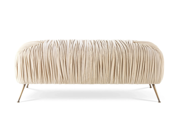 ROWE - Upholstered leather bench by Gianfranco Ferré Home