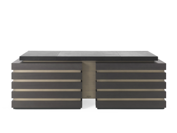 SEAN - Rectangular wooden writing desk with drawers by Gianfranco Ferré Home