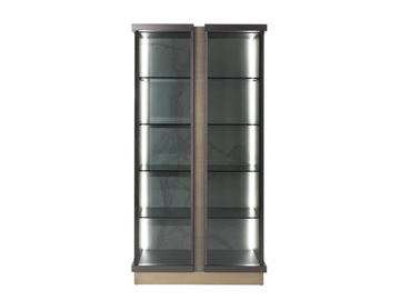 SEAN - Wood and glass display cabinet by Gianfranco Ferré Home