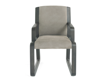 WYNWOOD - Upholstered nabuk chair by Gianfranco Ferré Home