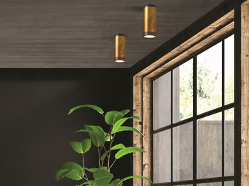 LOLA 929/75 - Brass ceiling lamp by Gibas